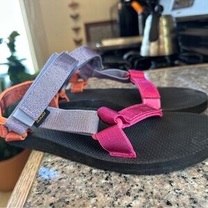 TEVA. Colorful Strappy Sandals